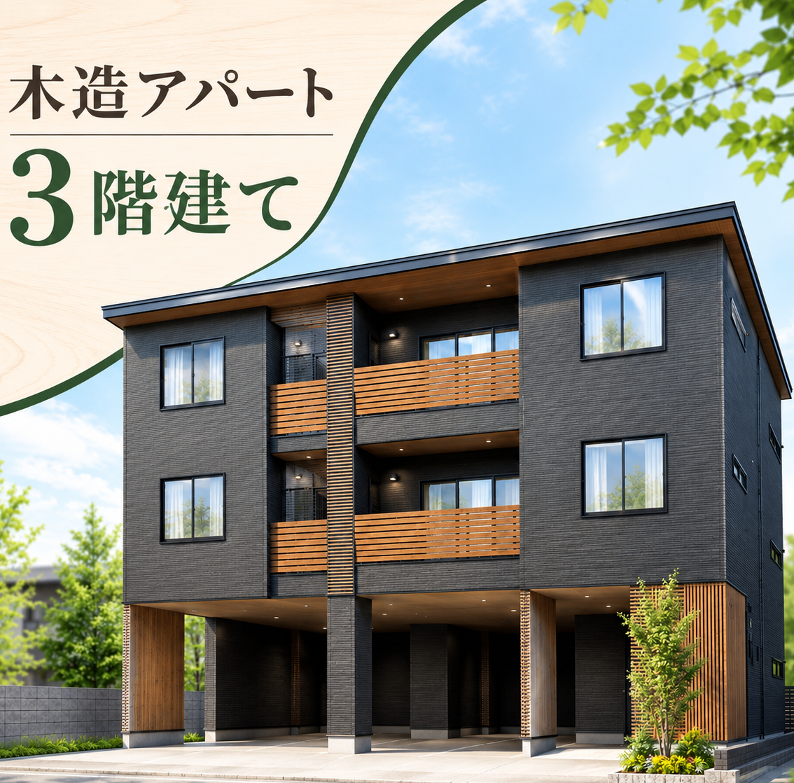 木造アパートは3階建てにできる？条件や注意点を解説