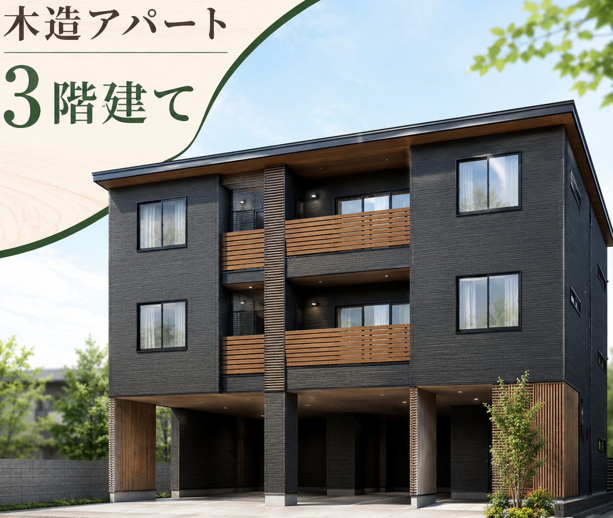 木造アパートは3階建てにできる？条件や注意点を解説