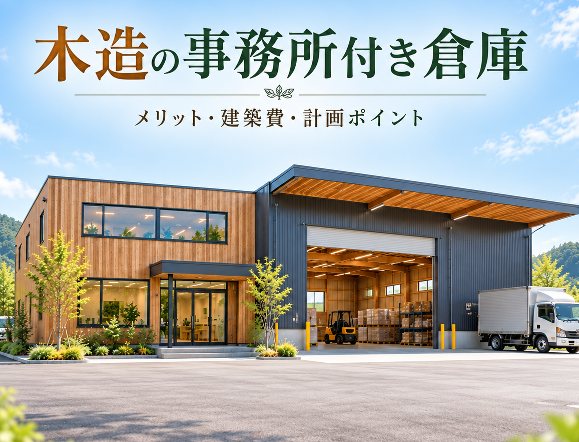 事務所付き倉庫は木造で建てられる？